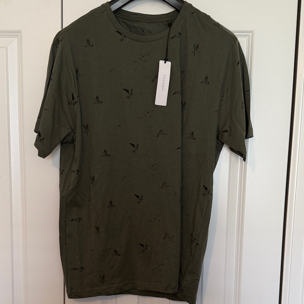Cactusman NWT Olive Graphic Tee